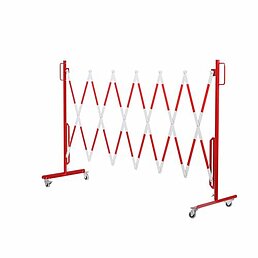 Barrière extensible avec roulettes