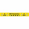 Bedrucktes Markierband, PET ( ESD Protected Area, gelb, 75mm, 5m, PET )