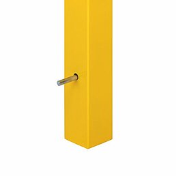 Barrier post, eyelets, galvanized, powder-coated