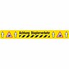 Bedrucktes Markierband, PET ( Achtung Staplerverkehr, gelb, 75mm, 60cm, PET )