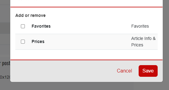 Remember your articles in lists