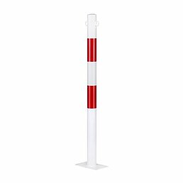 Barrier post, eyelets, galvanized, powder-coated