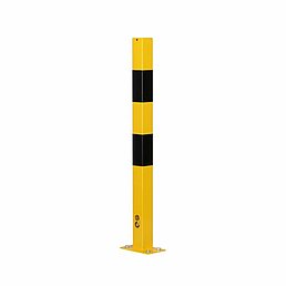 Barrier post, eyelets, galvanized, powder-coated