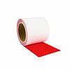 Stain-resistant floor marking ( red, 100mm, 15m, permanent, PET )