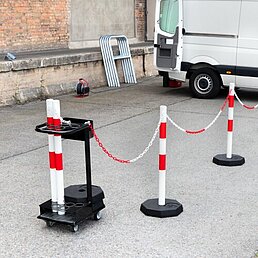Mobile Bodenplatte mit 8 Winkeln