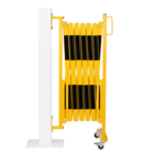 70-40W  (Barrière extensible jaune-noir 4000mm mur), EAN 4250912303768, Front view