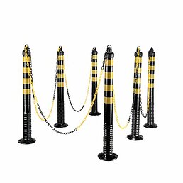 Kit de poteaux flexibles avec chaîne