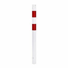Barrier post, eyelets, galvanized, powder-coated