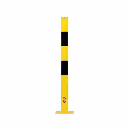 Barrier post, eyelets, galvanized, powder-coated