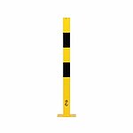 Barrier post, eyelets, galvanized, powder-coated