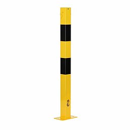 Barrier post, eyelets, galvanized, powder-coated