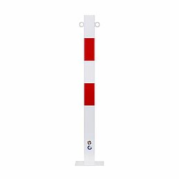 Barrier post, eyelets, galvanized, powder-coated